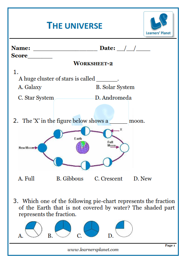 Earth & Space Science Worksheets & Free Printables